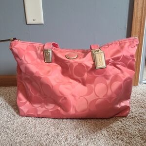 Coach Coral Tote Bag